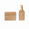 Saffiano bőr arany kártyatartó + luggage tag