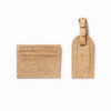 Saffiano bőr arany kártyatartó + luggage tag