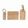 Saffiano bőr arany kártyatartó + kulcstartó + luggage tag