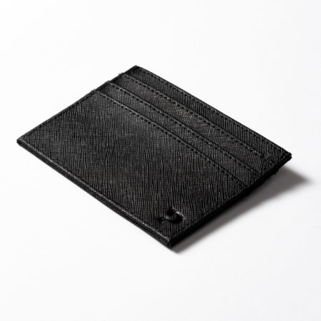 Saffiano bőr fekete kártyatartó