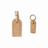 Saffiano bőr arany kulcstartó + luggage tag