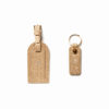 Saffiano bőr arany kulcstartó + luggage tag