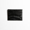 Croc bőr fekete kártyatartó